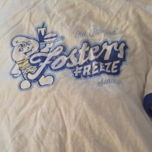 Freeze Blue and White Graphic Tee